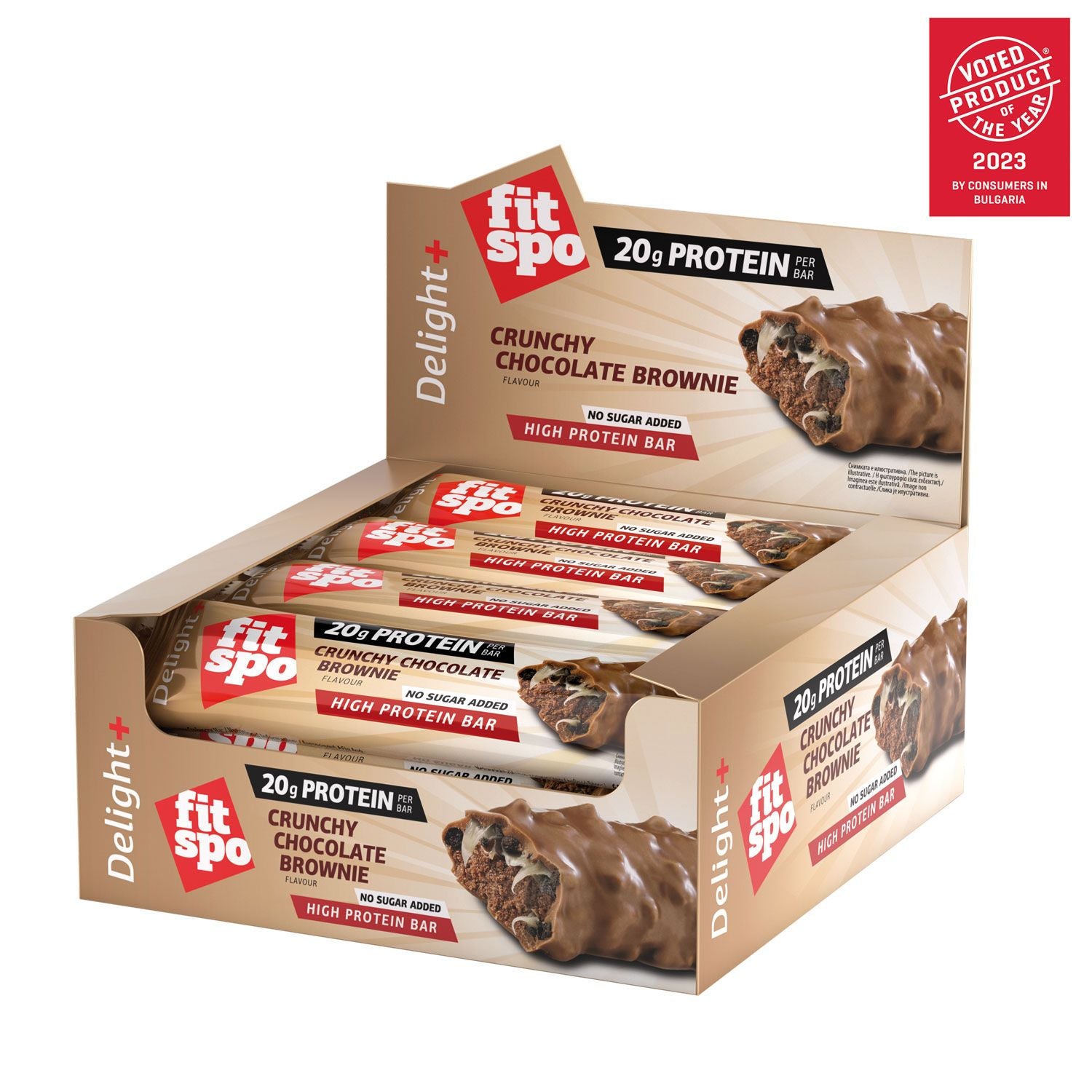 FitSpo Protein bar Crunchy Choco Brownie 60g