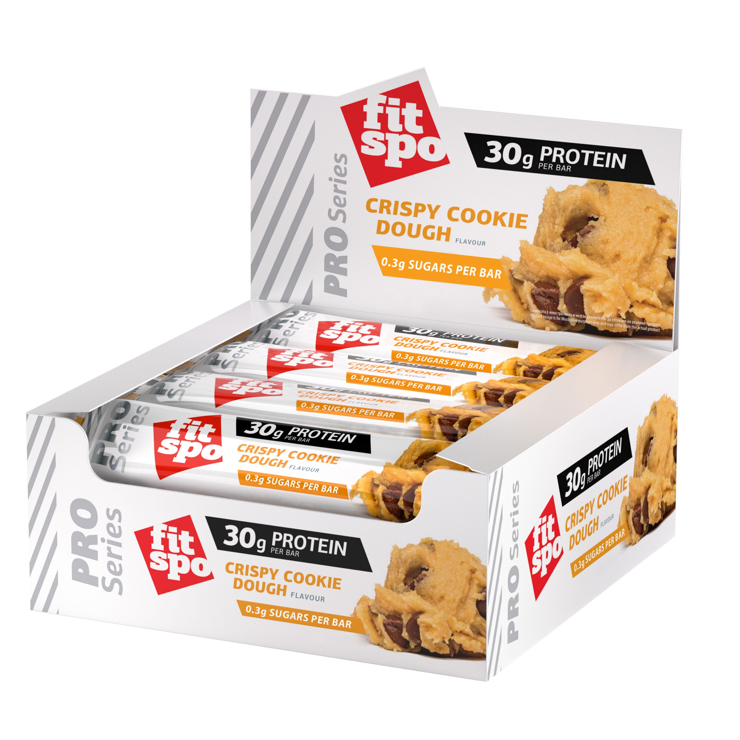 FitSpo Protein bar Pro 30gr, Crispy Cookie Dough, 85g