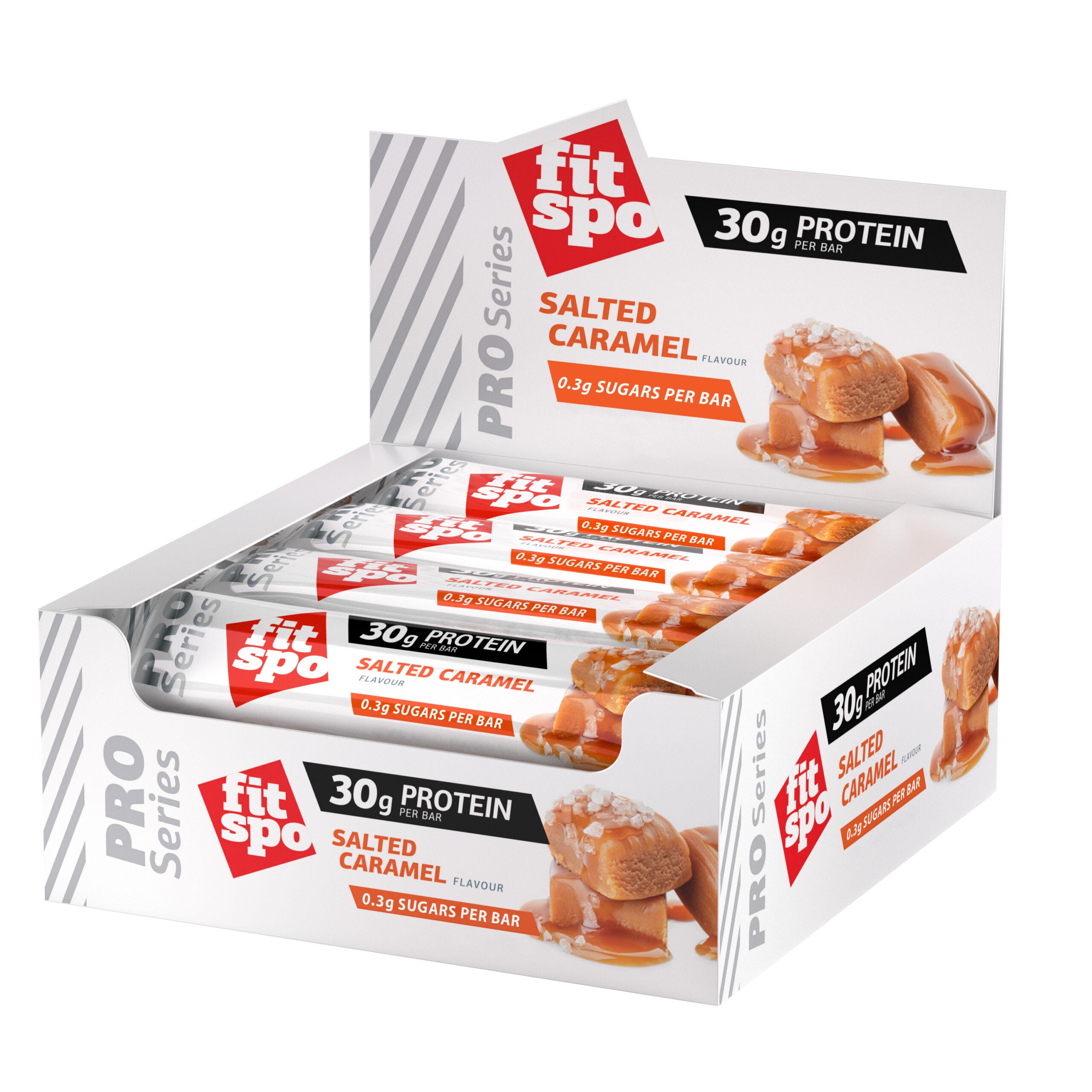FitSpo Protein bar Pro 30g, Salted Caramel, 85g
