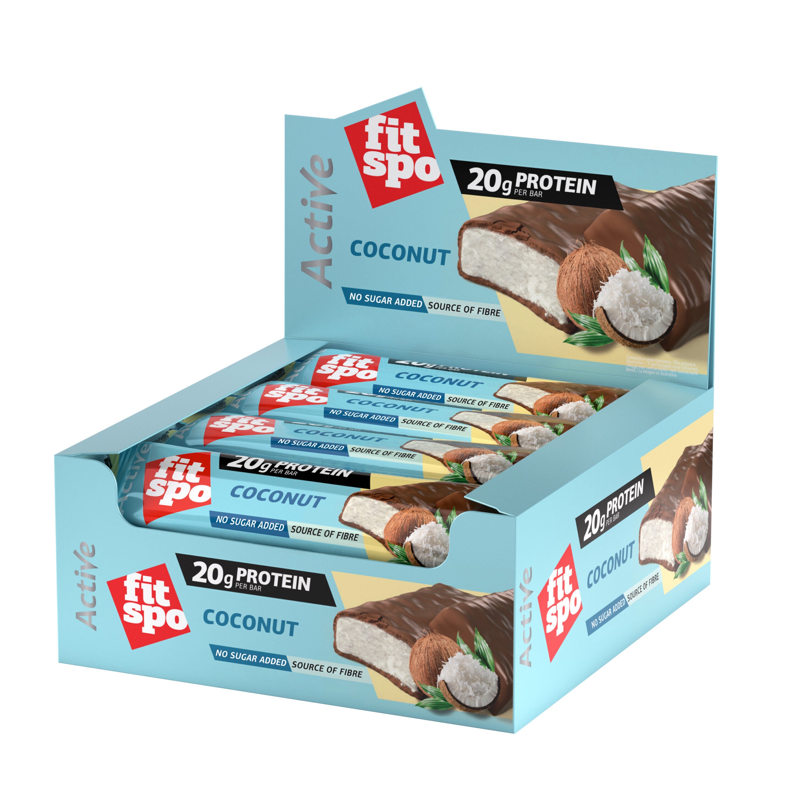 FitSpo Protein bar Active Coconut 60g