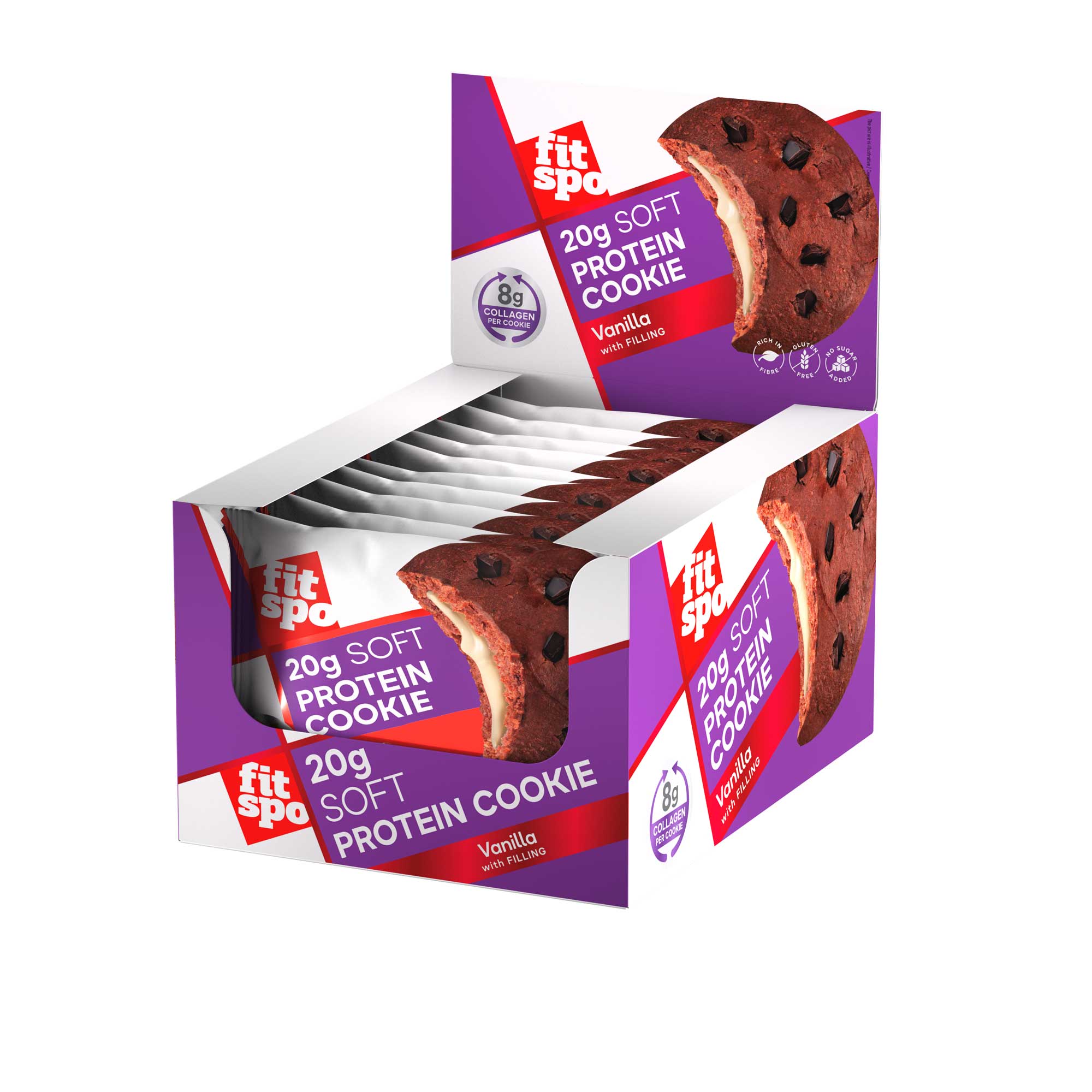 FitSpo protein Cookie 20g Vanilla,70g