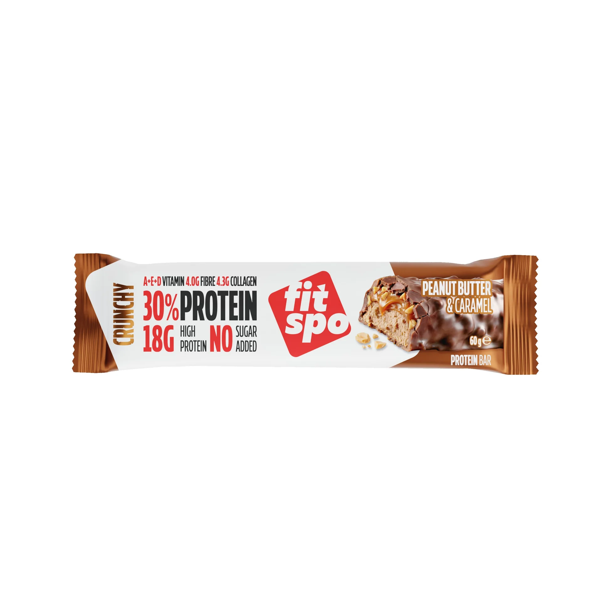 Crunchy Protein Bar Peanut Butter & Caramel 60g