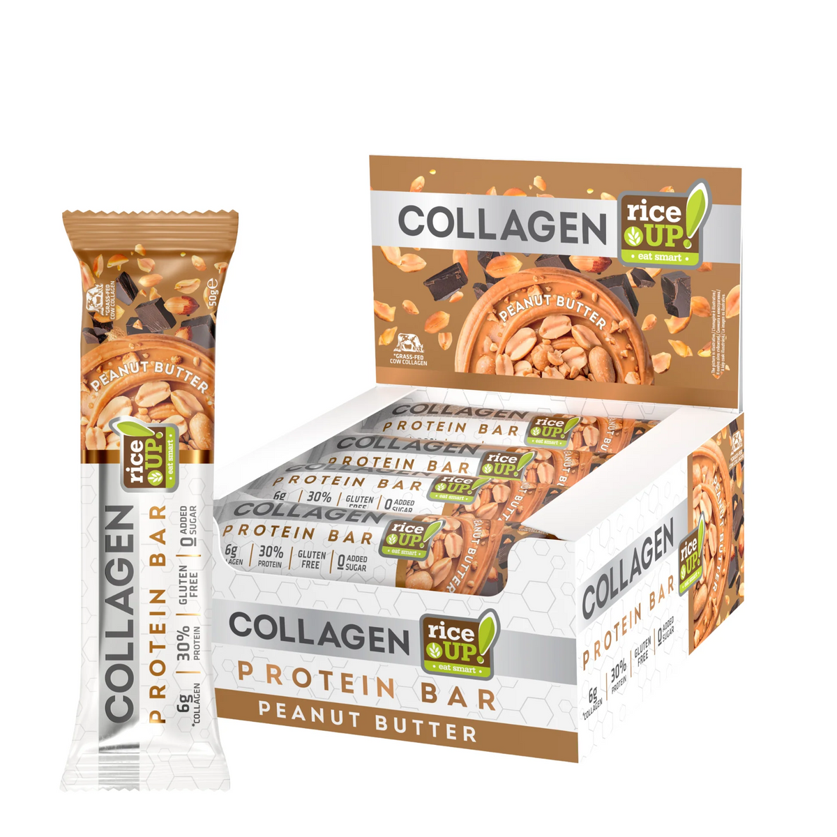 RiceUP! Collagen Protein bar Peanut Butter 50g