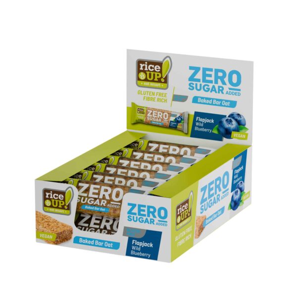 RiceUP! Zero Sugar Oat bar Flapjack Blueberry 70g
