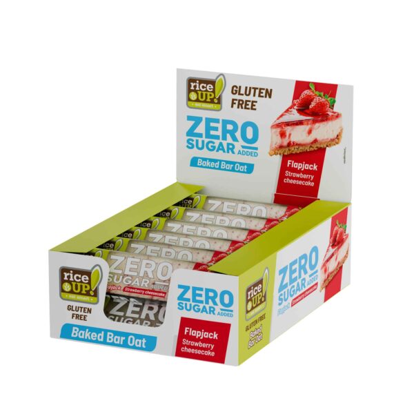 RiceUP! Zero Sugar Oat bar Flapjack Strawberry cheesecake 70g