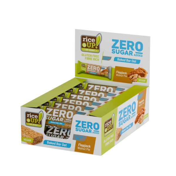 RiceUP! Zero Sugar Oat bar Flapjack Walnut Pie70g