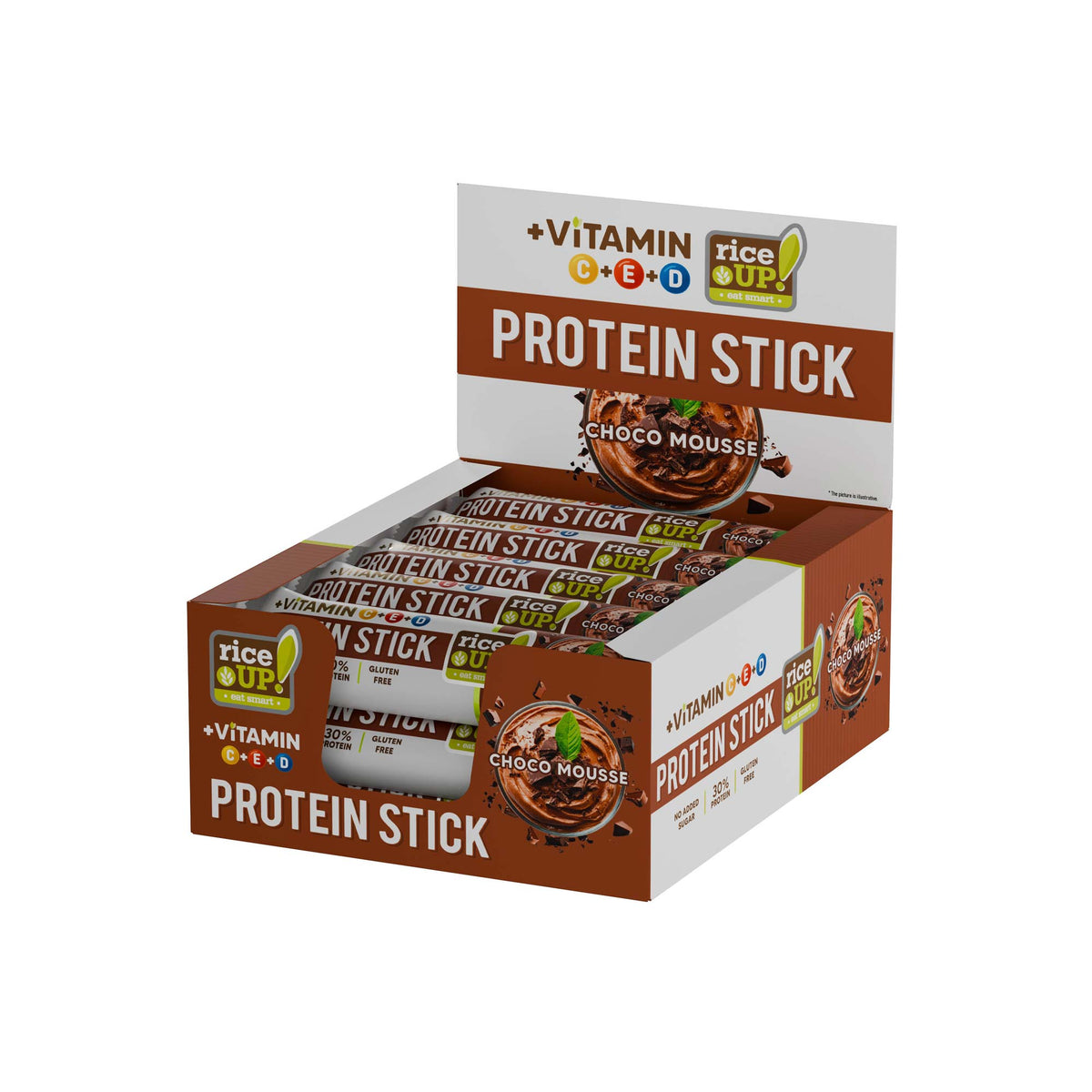 RiceUP! Vitamin Protein Stick Choco mouse 40g